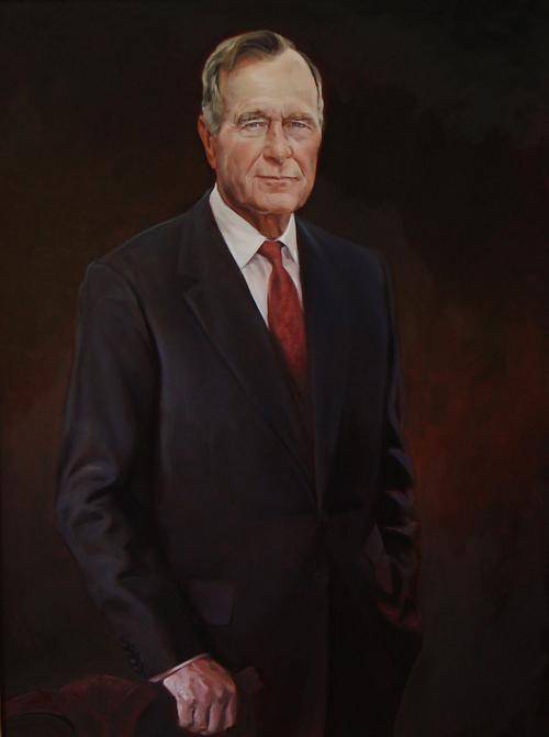 Porträt von George Bush / Chas Fagan: Öl auf Leinwand, 2010