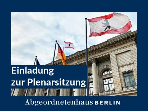 Blick auf das Abgeordnetenhaus von Berlin