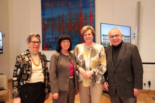 Frau Präsidentin Cornelia Seibeld mit Vorstandsmitgliedern am 13.04.2026