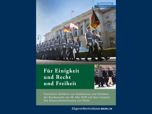 Cover der Gelöbnisbroschüre